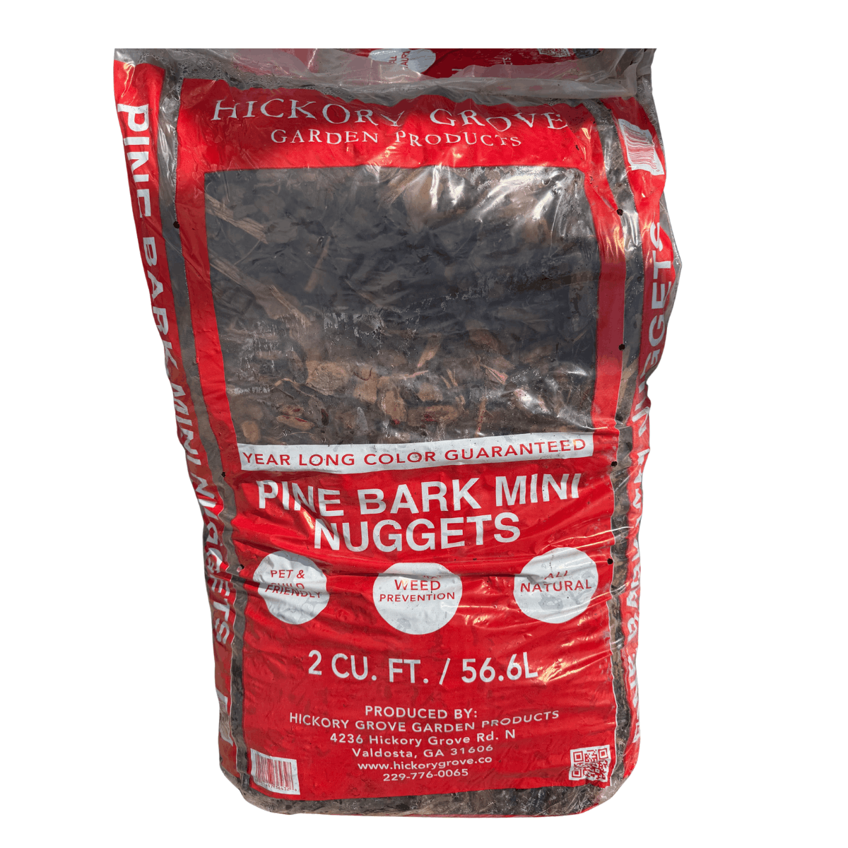 Bagged pine bark mini nuggets