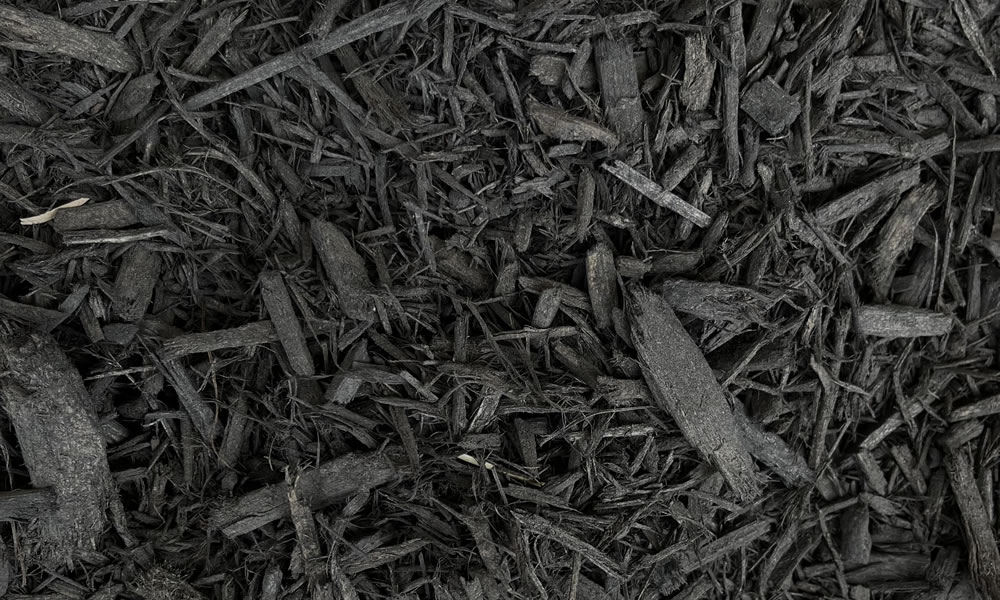 Bulk black dyed mulch