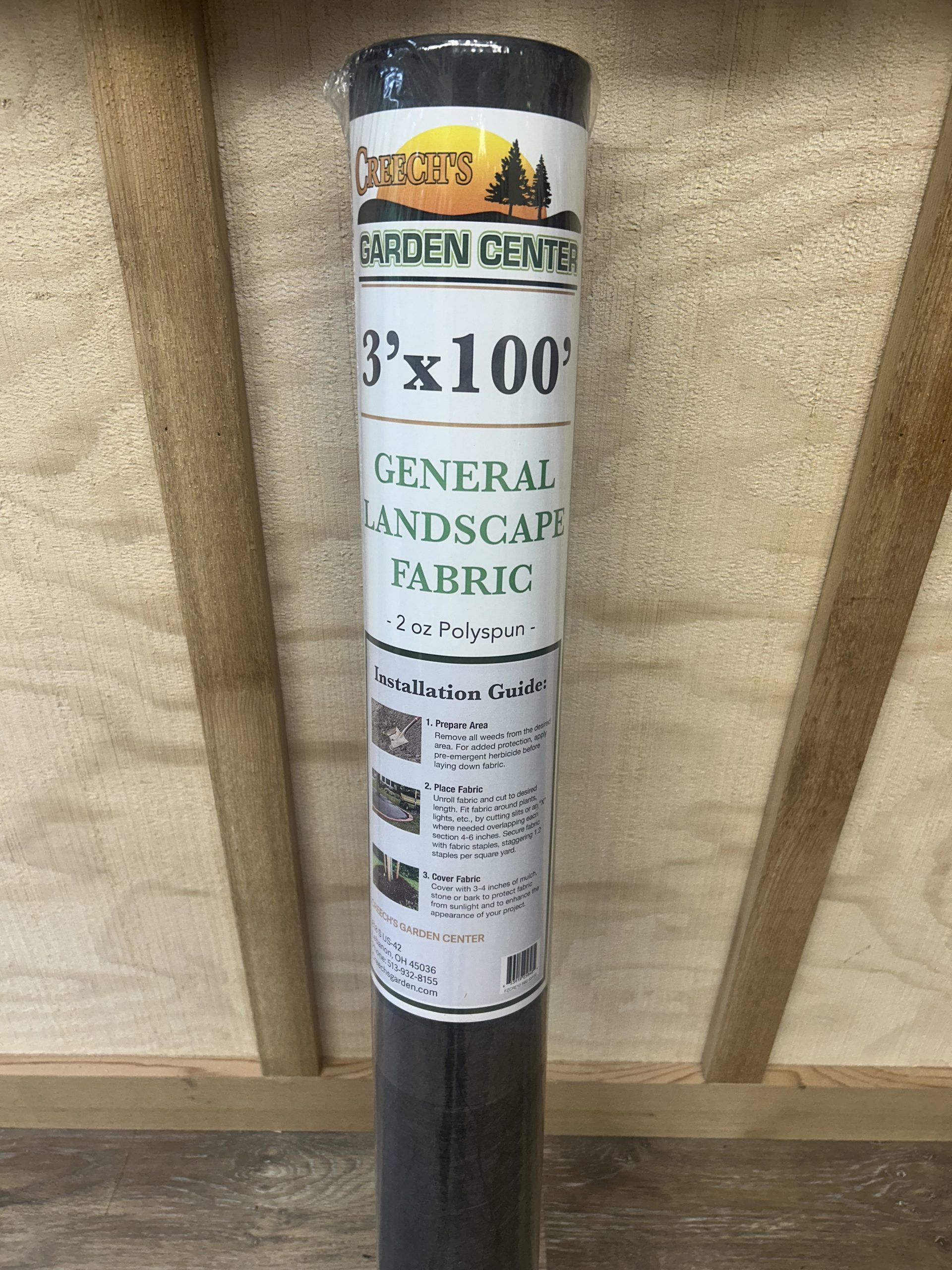 Weed mat landscape fabric
